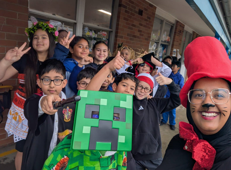 Book Week 2025 Photo of teacher and students